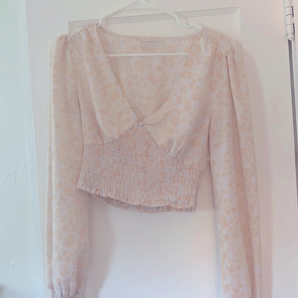 Satin Urban Outfitters long sleeved shirt